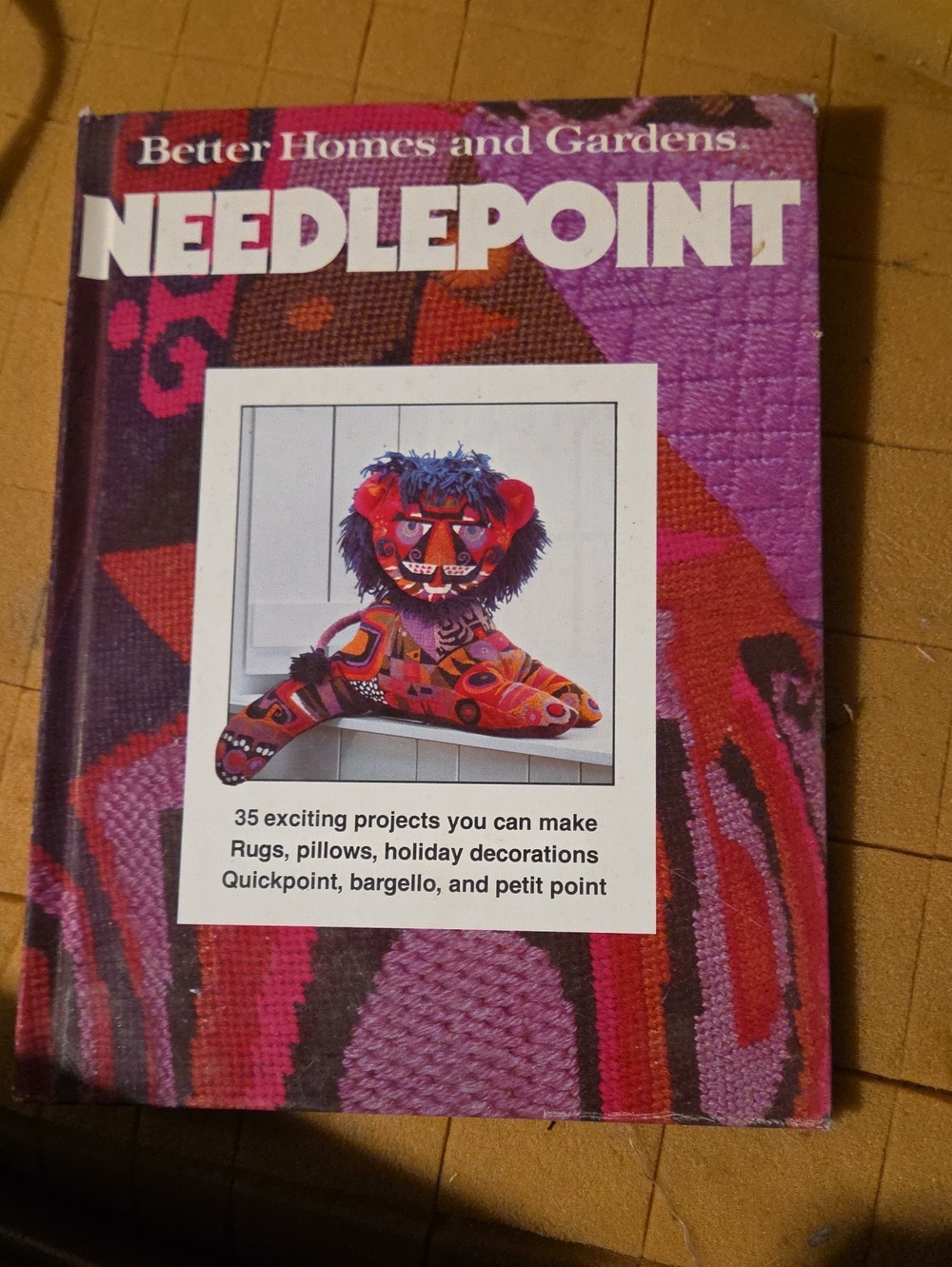NEEDLEPOINT HARDCOVER BOOK - Picture 1 of 6